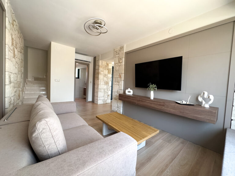 Modern living room and architecture of Villa K2 Lithos